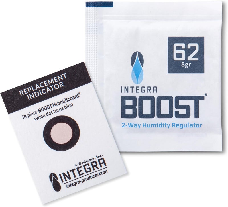 Integra Boost 2-Way Humidity Control Pack - Preserve Flavor & Control Humidity at 62% RH - Moisture Absorber for Herbs, Spices & More - 8 Gram (Pack of 50) - Image 2